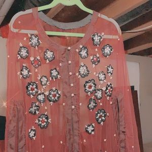 Women party wear poncho